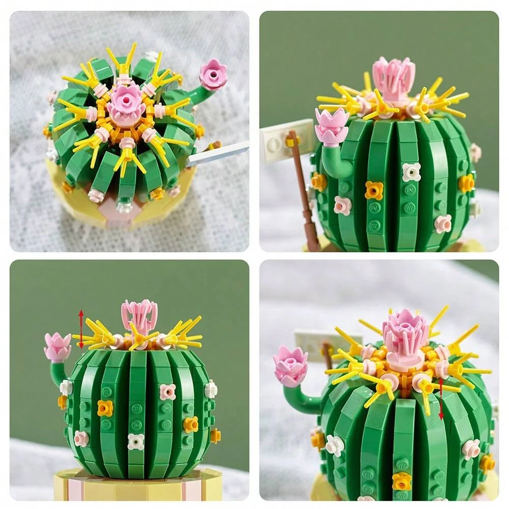Creative DIY Flower Plant Building Blocks Set For Kids