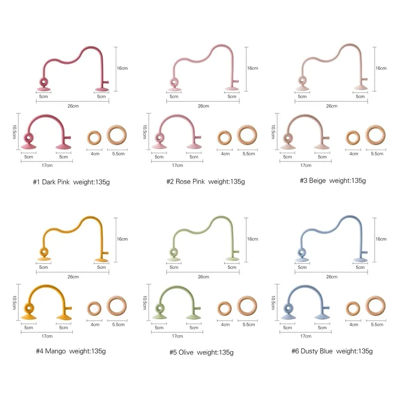New Kids Wooden Ring Soft Silicone Teether Toys Infant Teething Chewing Toys Baby Accessories Newborn Photography Baby Toys