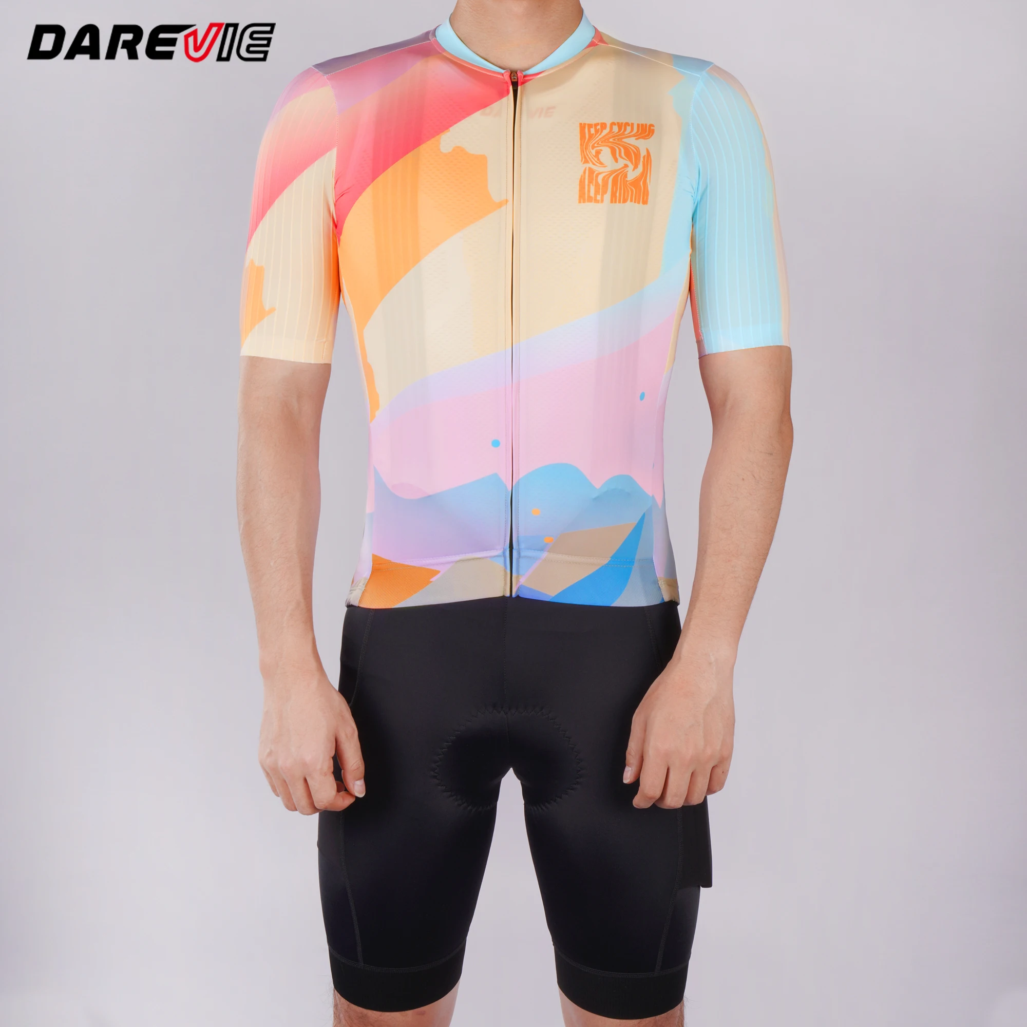 Description Picture 5 of itemDAREVIE Men Cycling Shorts Non-Slip Quick Dry Bretelelle Men's Cycling AERO High Speed Moisture-Wicking Man Cycling Maillot