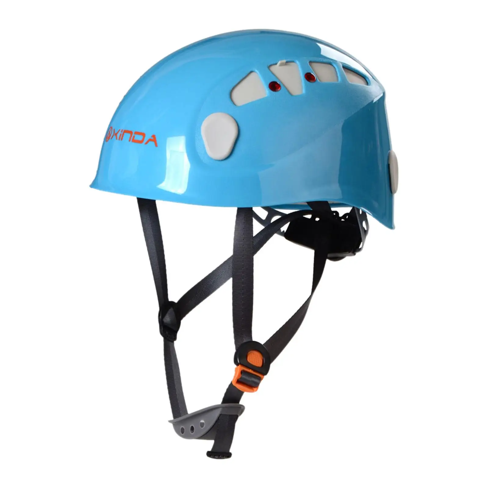 Climbing Helmet Protection with Chin Strap Construction Hardhat for Adults Mens Womens Mountaineering Rappelling Rope Descent