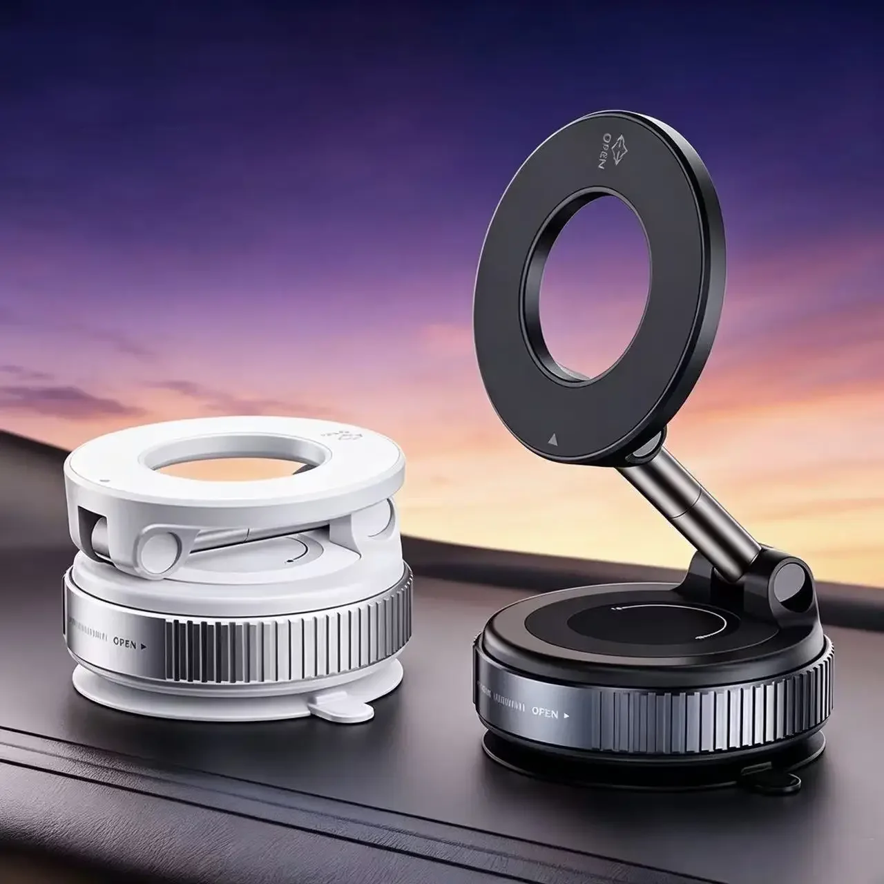 Magnetic 360° Adjustable Foldable Dashboard Phone Mount