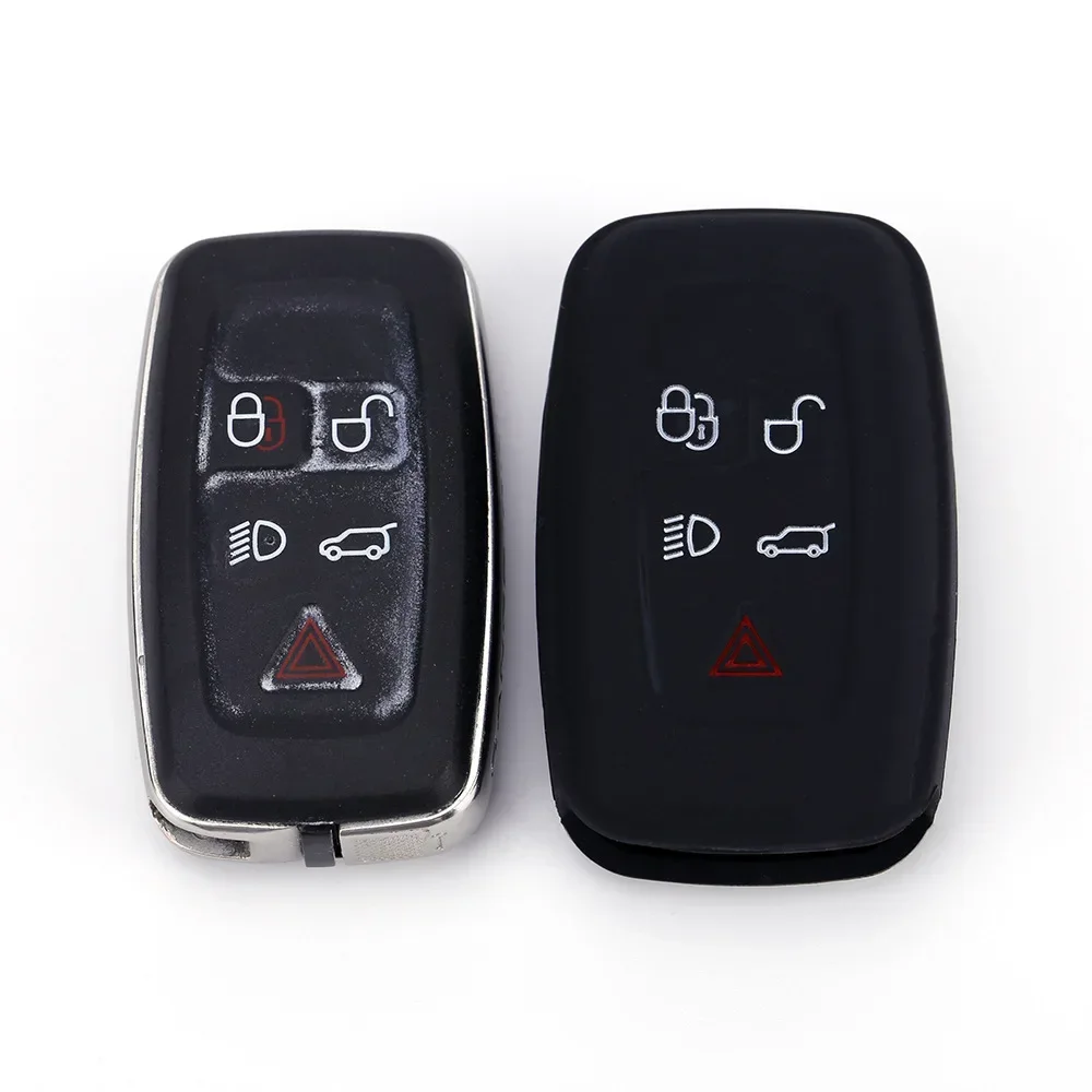 ontto Custodia per chiave auto adatta per Land Rover Discovery 4 Range Rover Sport Vogue LR4 2009 2010 2011 2012 Custodia per chiave in pelle Portachiavi con bandiera americana USA
