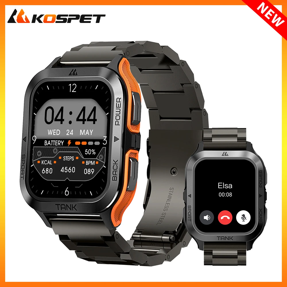 

Original KOSPET TANK M2 Ultra Military Smart Watch Men Women Sport Fitness Watches 5ATM Waterproof AI Voice Bluetooth Smartwatch