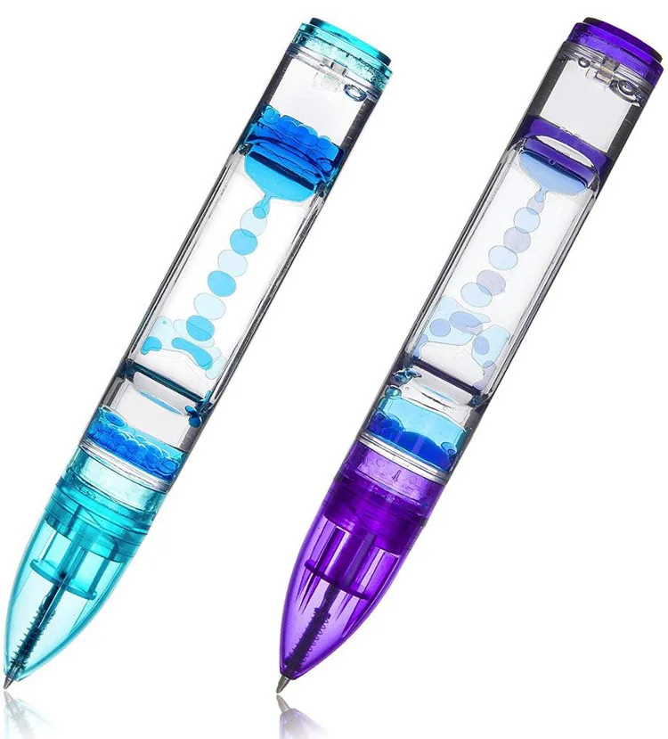 

Creative Colorful Oil Drop Pen Oil Drop Decompression Boring Liquid Hourglass Decoration Birthday and Christmas Gift