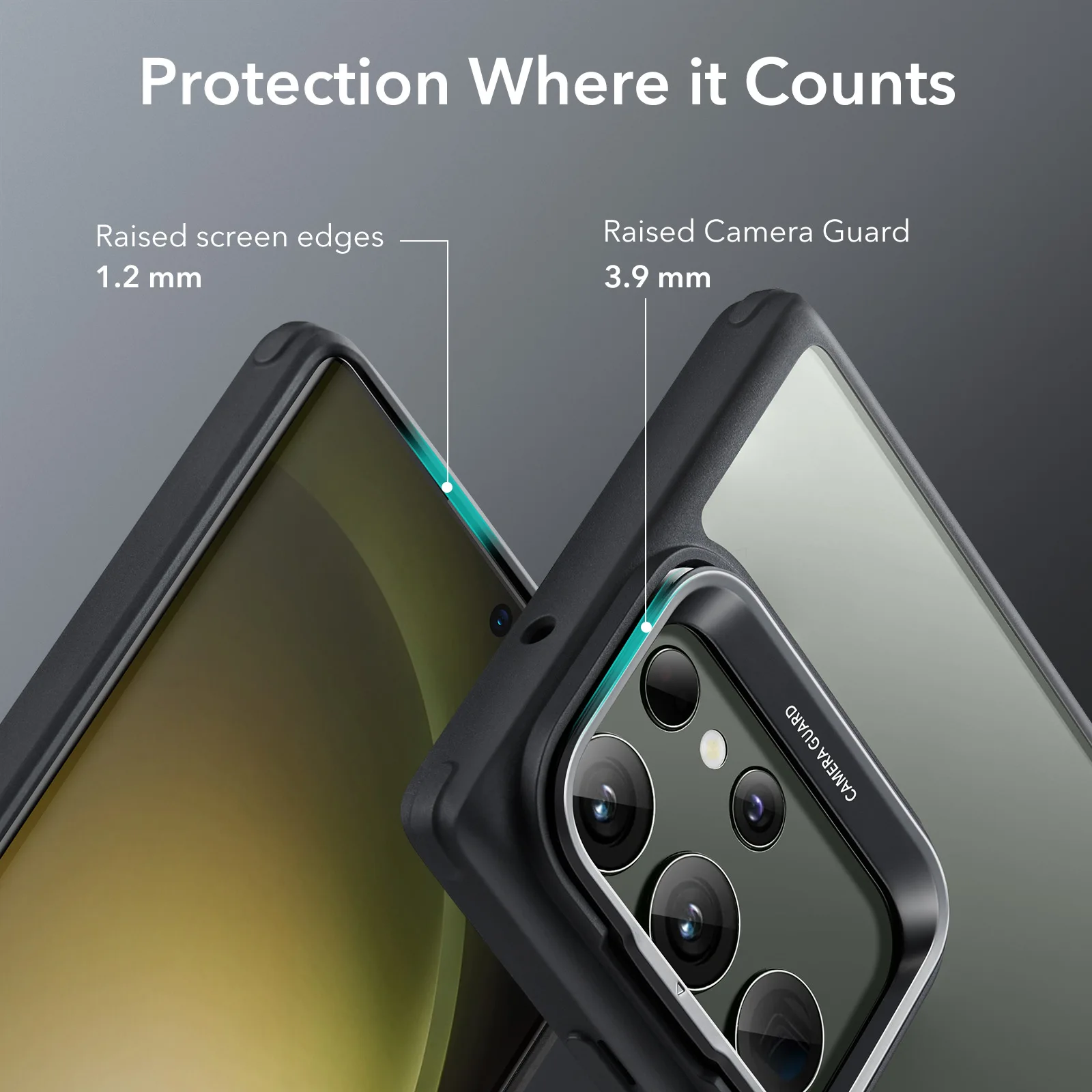 ESR for Samsung Galaxy S23 Ultra Case for Galaxy S23 Ultra Classic Hybrid Cover With Camera Guard Kickstand Protective Case