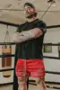 Shorts Men's Sports Mesh Quick Drying Hipster Boxing Leg Training Hole Cloth Muscle Fitness Basketball Hipster Pants 5