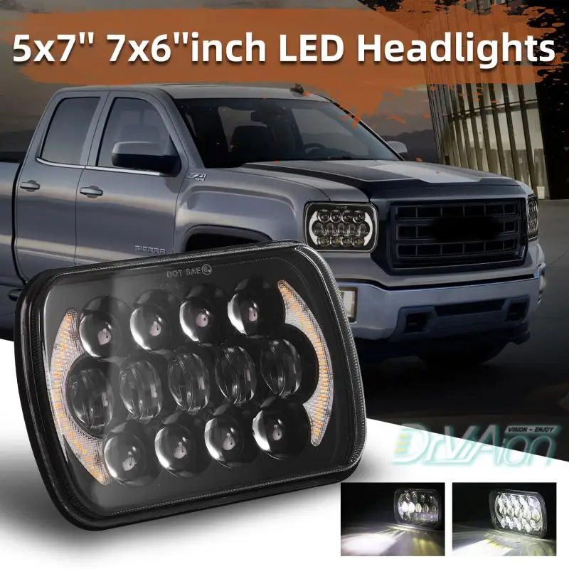 

Approved Brightest 210W 7X6" 5X7" LED Headlamp Motorcycle Car Headlight Bulb For Jeep Cherokee XJ