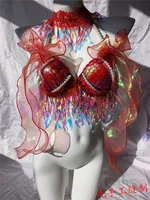 Super Beautiful Mermaid Bikini Sequin Bra Summer Swimming Free Diving Cosplay Mermaid Bra Oceanarium Bar Performance Clothing 4