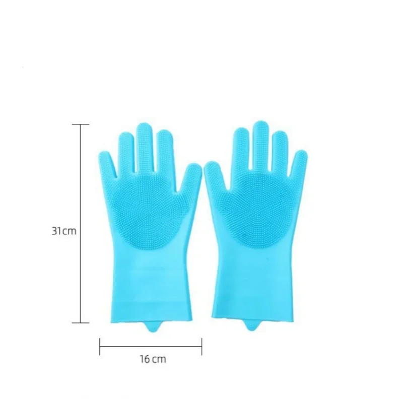Pet Grooming Cleaning Gloves Dog Bathing Shampoo Glove Multifunctional Magic Scrubber Dishwashing Cleanner Silicon Hair Removal