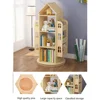 Rotating Bookshelf 360 Display Floor Standing Bookcase Storage Rack Children's Bookshelf,  Storage Book Display Case Bookrack 3
