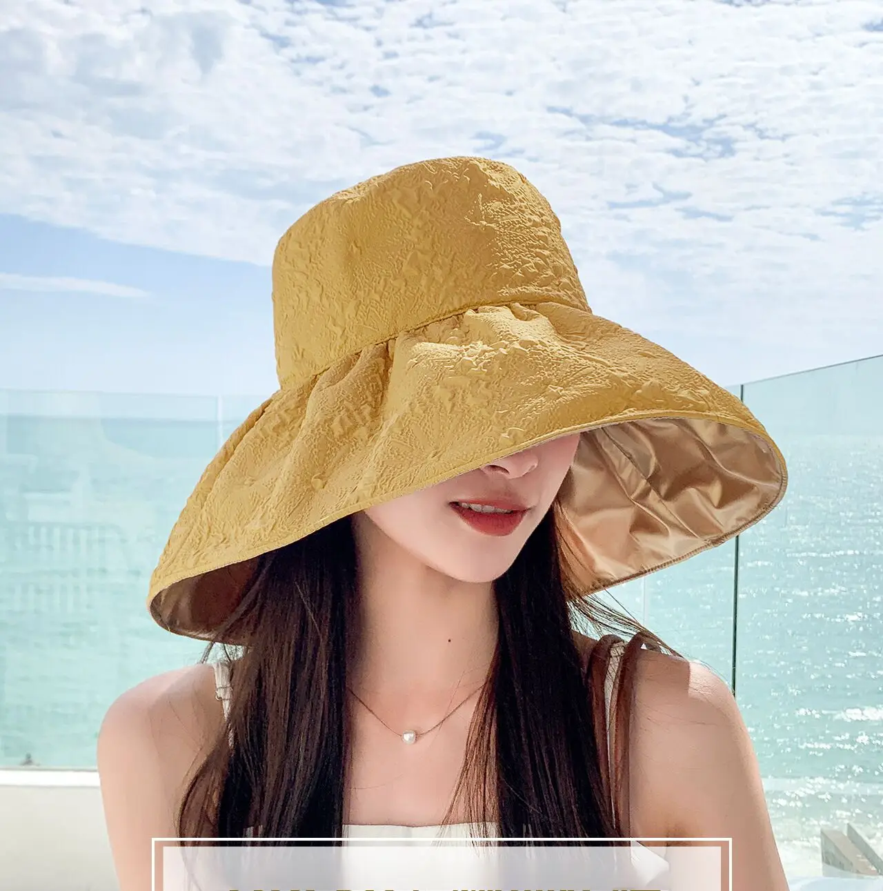 Korean Version of Women's Sunshade and Sun Protection Sun Hat with Large Edges Summer Outdoor UV Protection Bow Shaped Beach Fisherman Hat_voghion.com