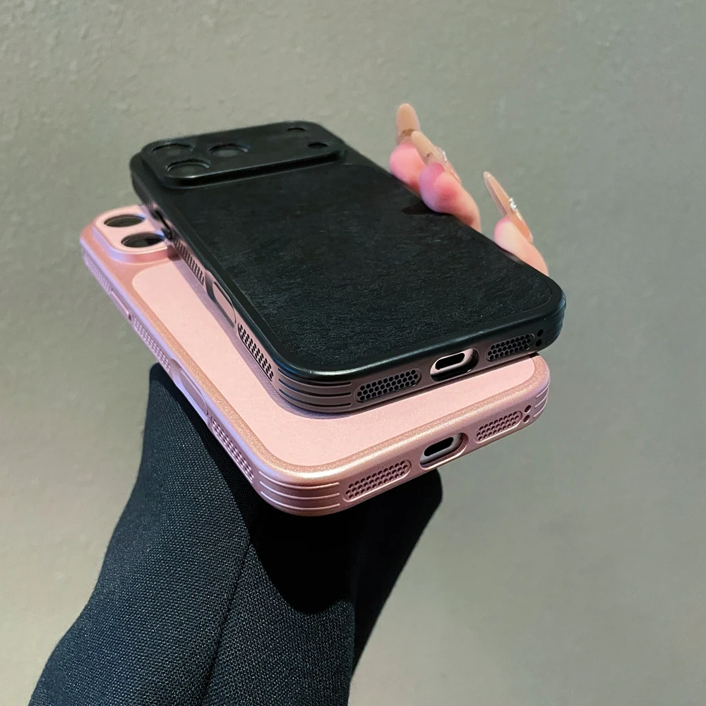 Luxury Velvet Phone Case with Camera Protection and Heat Dissipation
