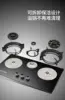 Gas stove Natural gas stove household table-embedded dual-purpose flip-top three-burner stove with flameout protection 4