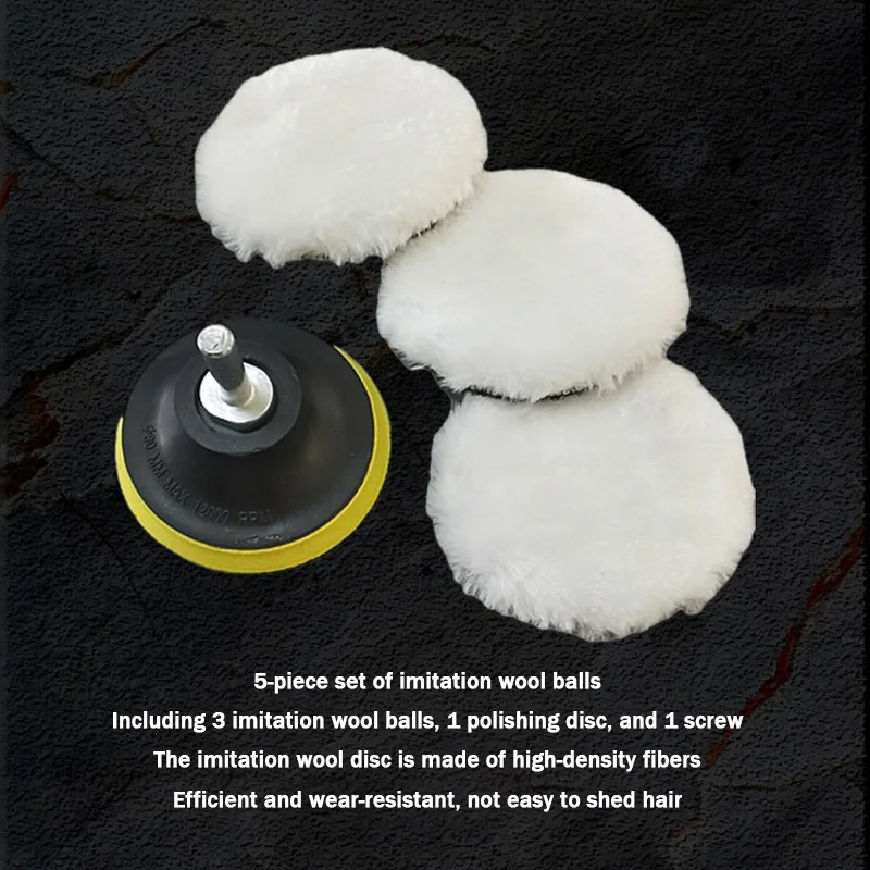 Polishing Pad Kit 5pcs 3-inch sponge polishing pad Car er kit Car polishing waxing sealing glaze kit