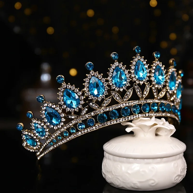 👑 Luxury Crown – Vintage Crystal Headband for Royal Celebrations 2