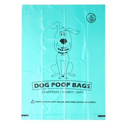 Eco-Friendly Biodegradable Pet Waste Bags with Dispenser (A Roll Blue)