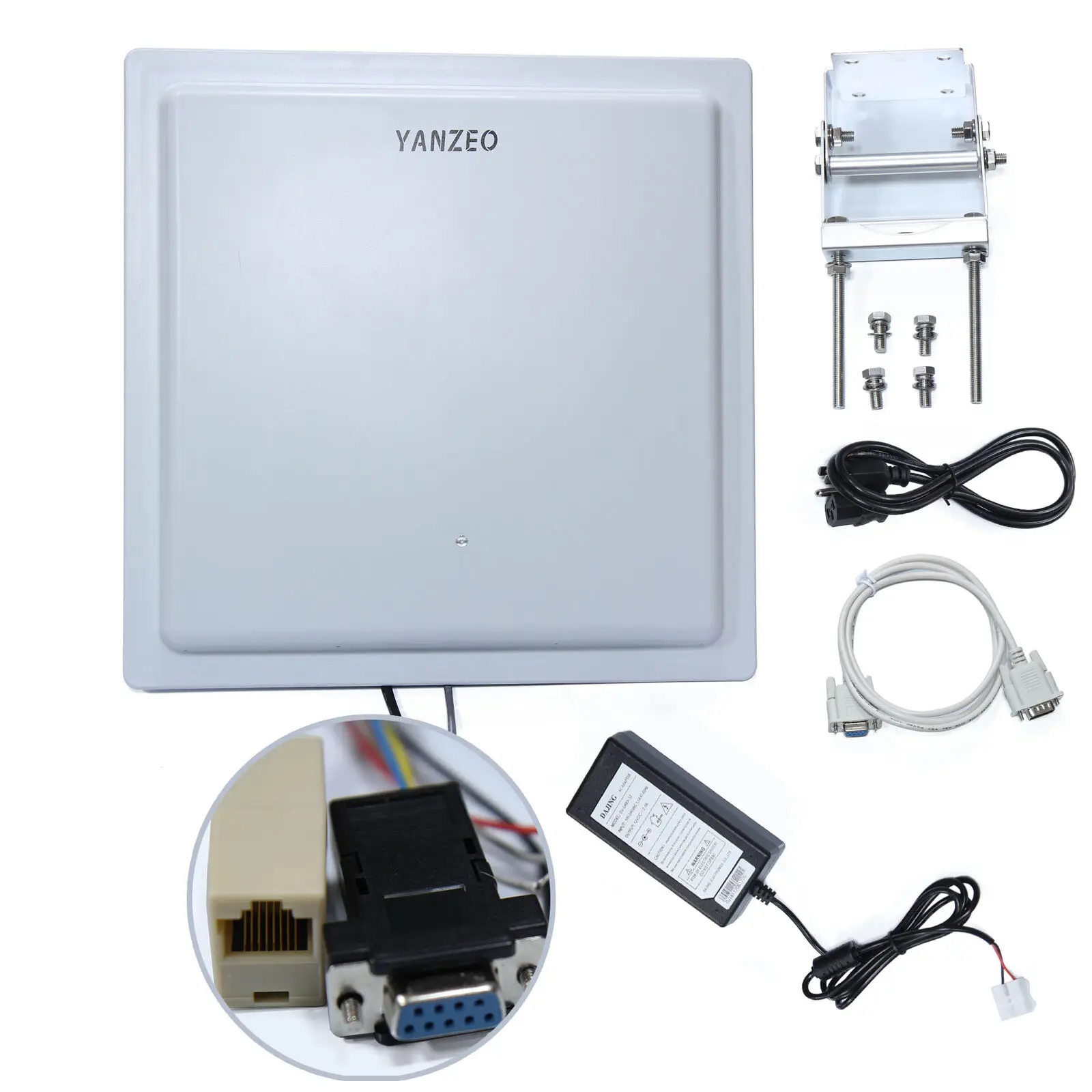 SI802 25m Long Range 12dbi Antenna UHF RFID Reader RJ45 USB RS232/RS485/Wiegand Output UHF RFID Reader IP67 Integrated