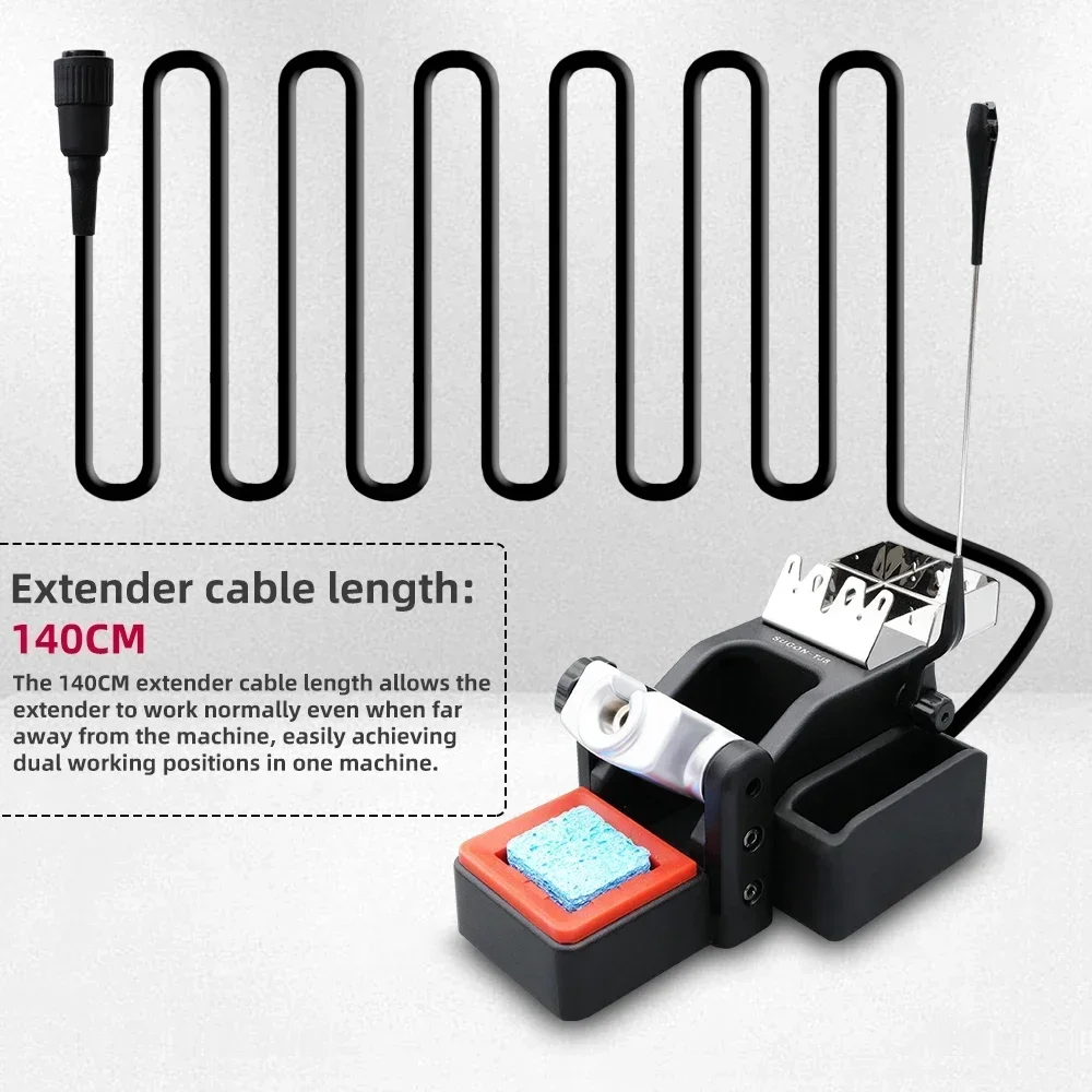SUGON T60 Soldering Station Double Station Welding Rework Station Compatible with 115 210 245 Handle For BGA PCB Repair Tools 3