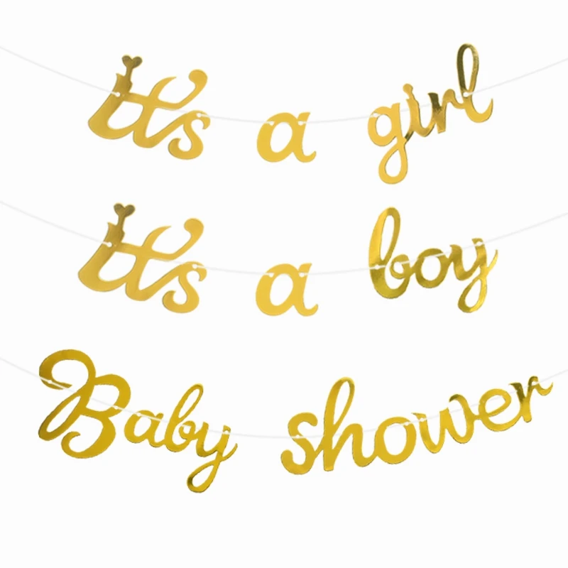 

Baby Shower Decoration It's A Boy It's A Girl Banner Oh Baby Cake Toppers Gender Reveal Baptism Christening Kids Birthday Party
