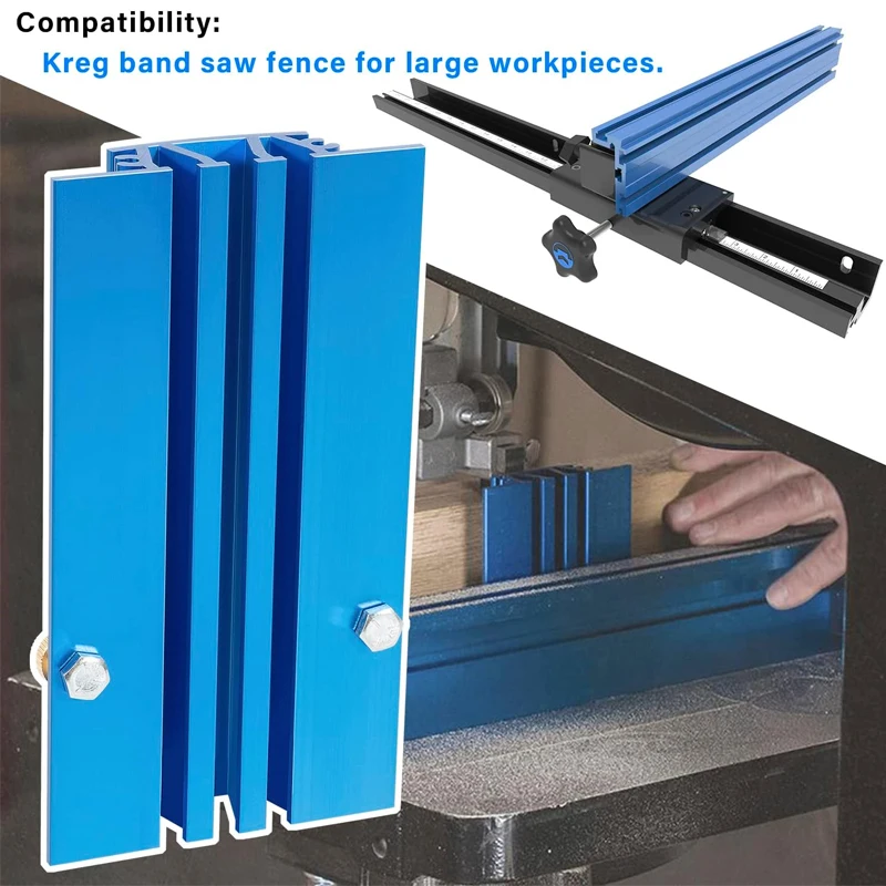 KMS7214 Resaw Guide 7" (178mm) Fits for Table Band Saw with a Band Saw Fence, Thin Cutting Strong Helper Fit for 14"bandsaws
