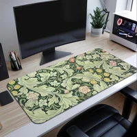 Art W-William Morris Luxury For Computer Game Big Keyboard Office Large Mouse Mat Pad Anti-slip Rubber PC Mice 1