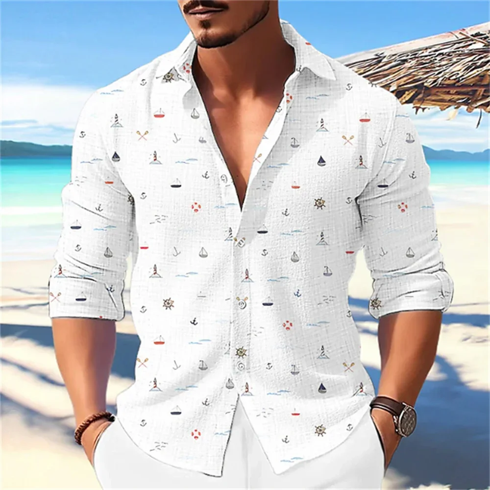 

2023 New Printing Fashion Luxury Designer Leisure Outdoor Street Men's High Quality Button T-shirt Long Sleeve Shirt Comfortable