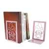 2pc Hello Kitty Bookends Pink Heavy Duty Bookends Metal Bookend Office Supplies For Book Lovers Book Rack Home Office Book Stand 4