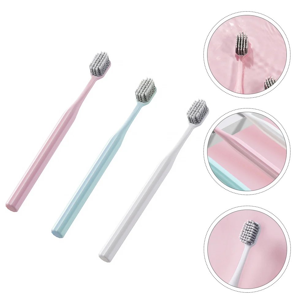 

3pcs Adults Toothbrushes Eco-friendly Toothbrushes Cleaning Toothbrush