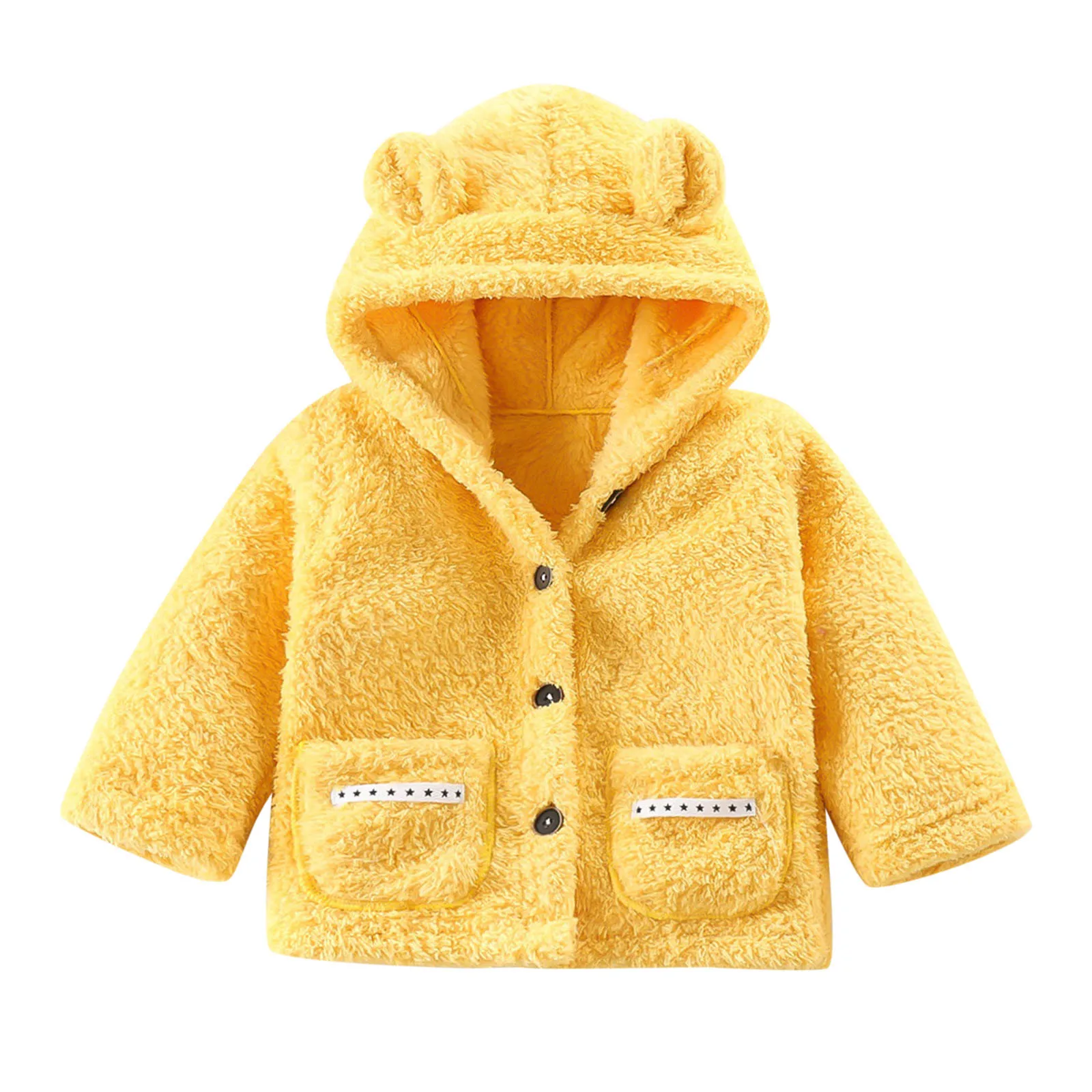 1~10Years Kids Clothes Winter Hoodies Coat Children Toddler Baby Boys Girls Fleece Hooded Jacket Outer Outwear Infant Outfits