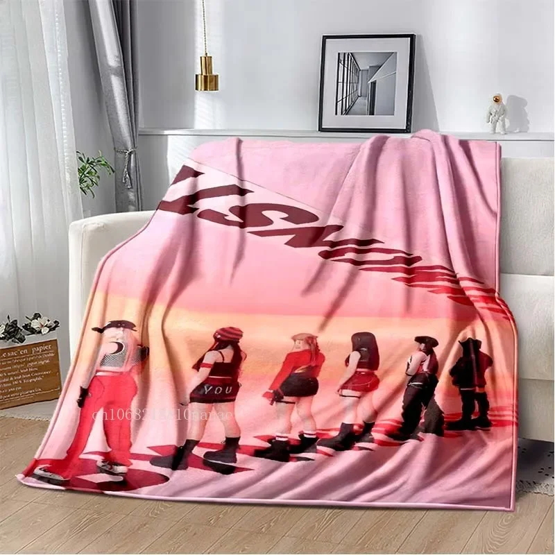 Kpop Baby Monster Throw Blanket Girl Group Sofa Bedding Soft Flannel Blanket Home Living Room Decor 6