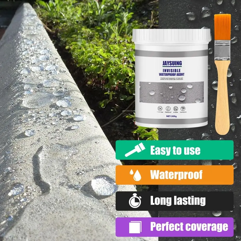 

Waterproof Anti-Leakage Agent With Brush Transparent Invisible Nano Spray Glue Repair Glue Home Toilet Bathroom Roof