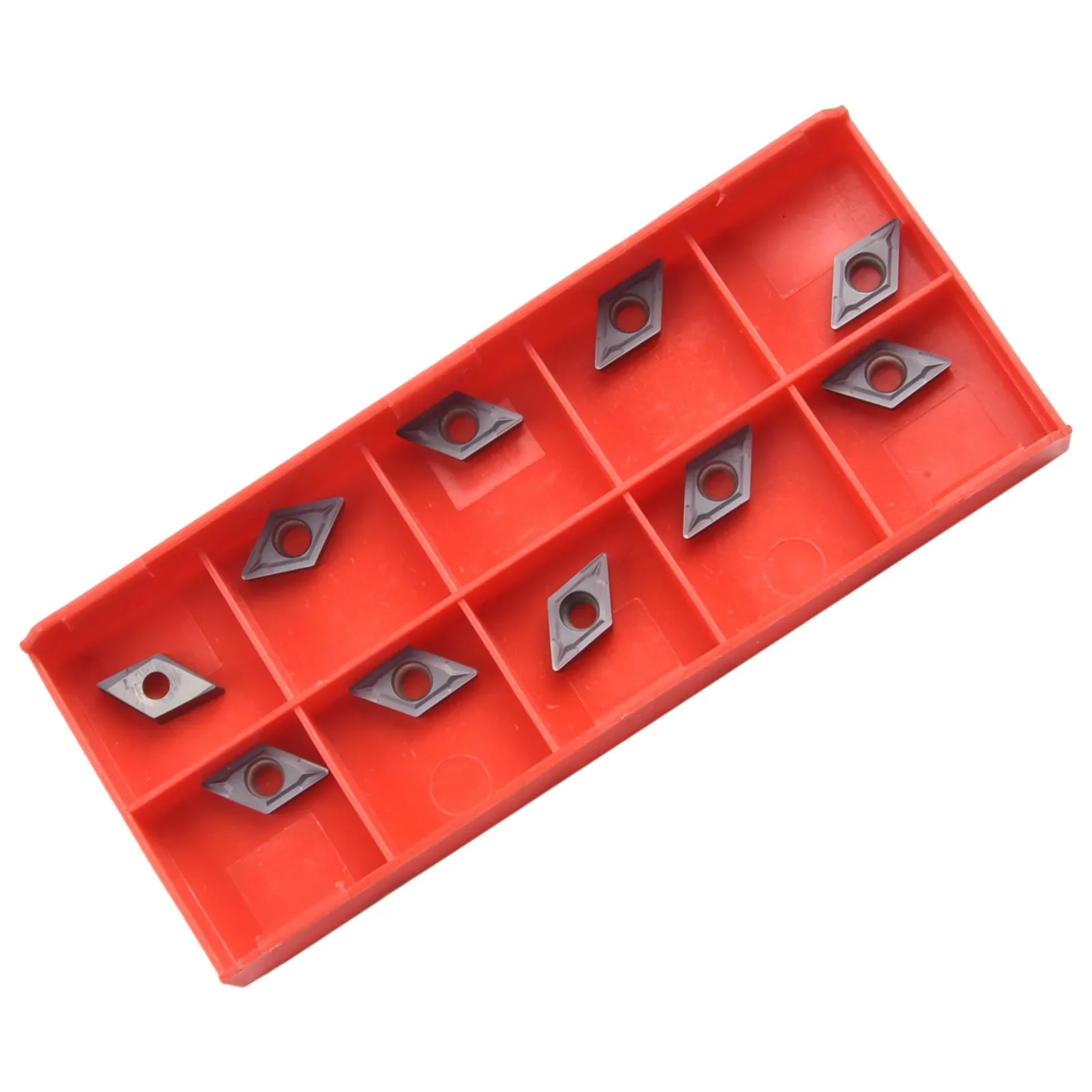 10PC DCMT21.51 DCMT070204 VP15TF Carbide Inserts For Lathe Turning Tool Holder Boring Bar High Hardness Carbide Insertskit