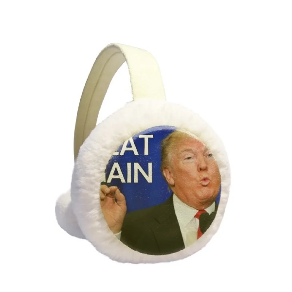 

American Great Interesting Ridiculous Image Winter Ear Warmer Cable Knit Furry Fleece Earmuff Outdoor