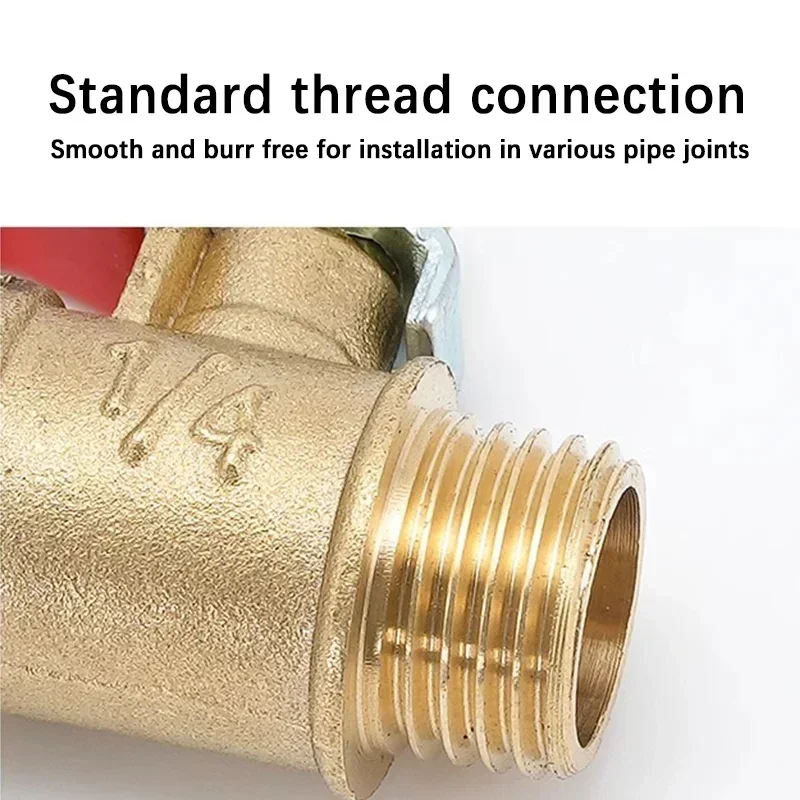 Ball Valve 4-12mm Hose Barb Connector Joint Copper Pipe Fitting 1/8'' 1/2'' 1/4'' Male Thread Coupler Adapter 10pcs