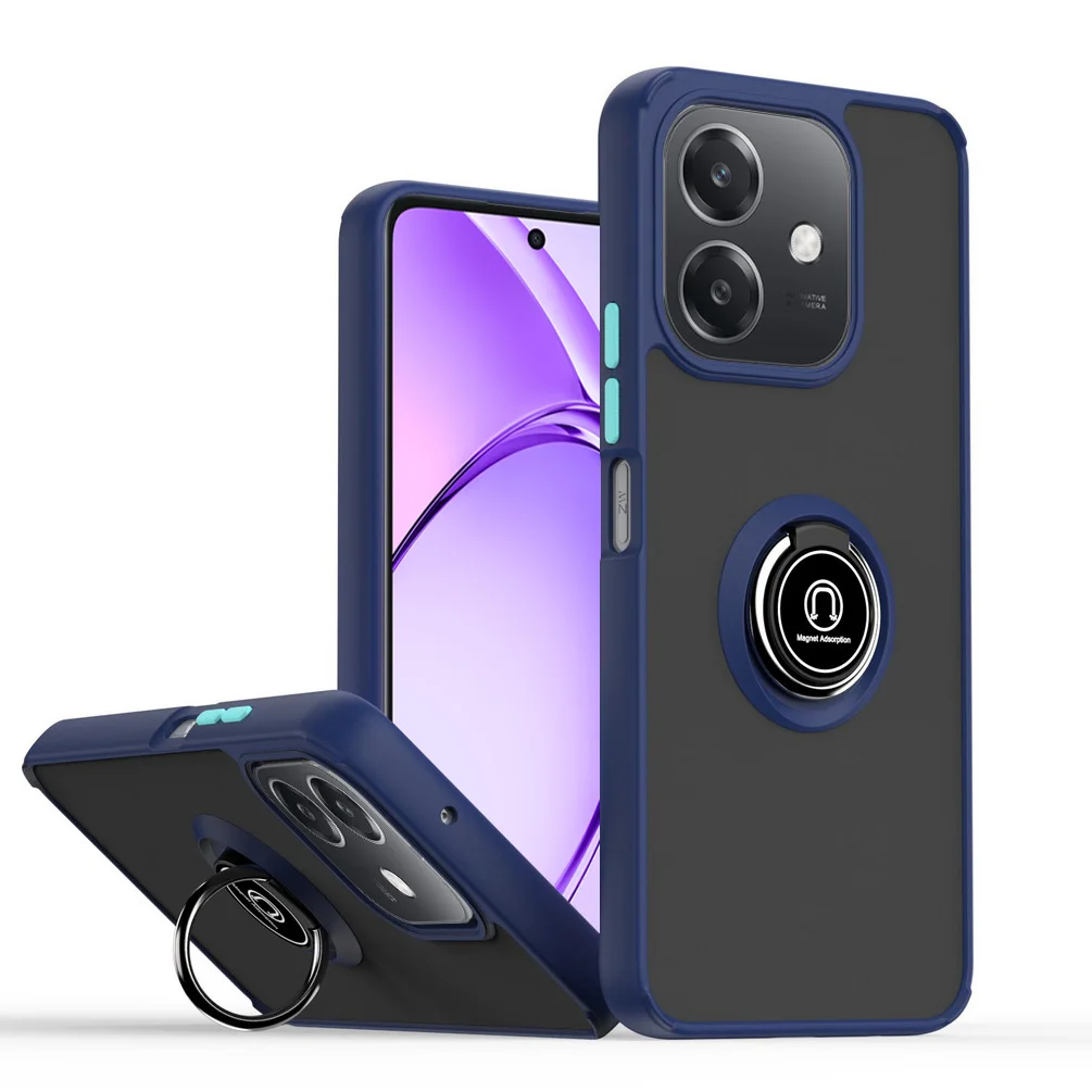 Premium Rotatable Bracket Case with Metal Ring Car Holder