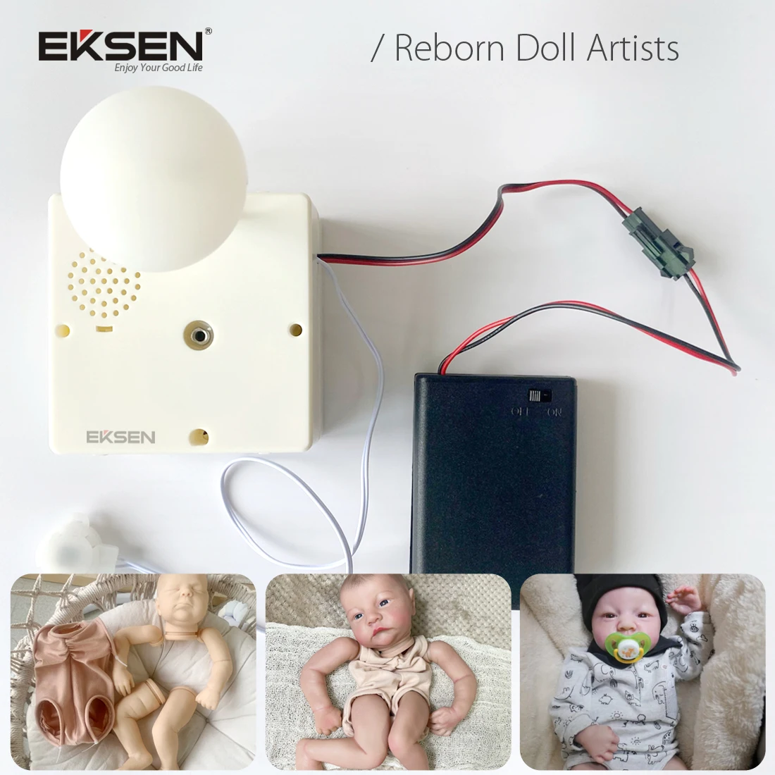 Respiração e Coração Batendo Simulador para Reborn Baby Doll Respiração Simulando Mecanismo sem Choro Som - Image 6