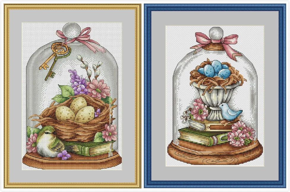 Chinese Cross-Stitch Kits, Embroidery Needlework Sets, Easter Bird, DIY Cross Stitch, 16CT, 14CT, 18CT