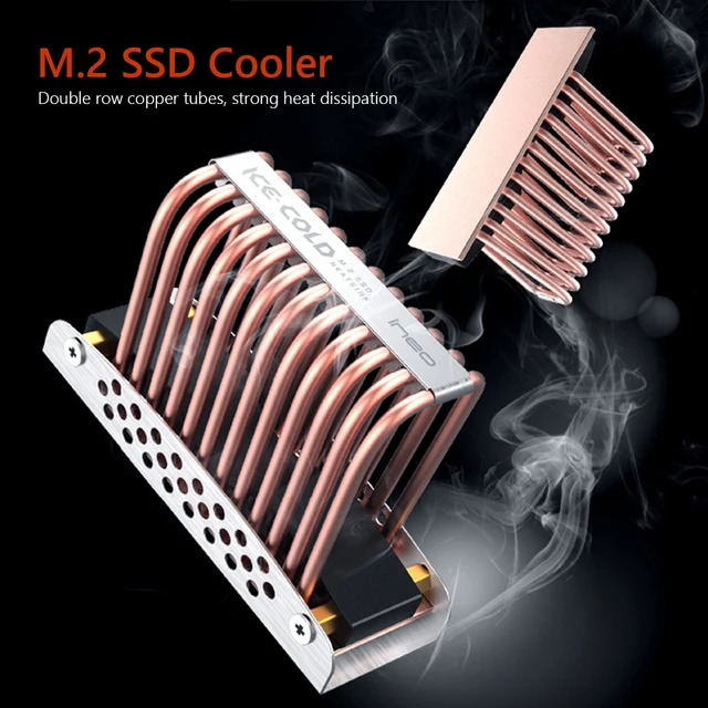 Dissipateur Thermique M2, Disque Dur Ssd En Cuivre, 2280, M.2, Radiateur Nvme  Ngff En Aluminium, Double Couche, Tampon De Refroidissement - AliExpress