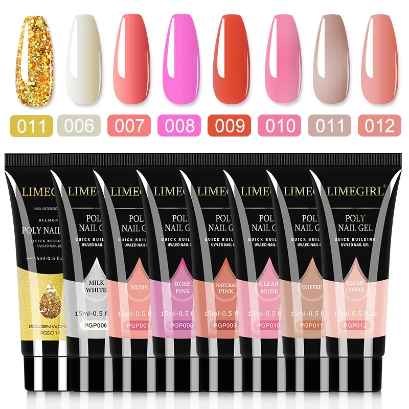 Premium Poly Nail Extension Gel Set for Professional Manicure