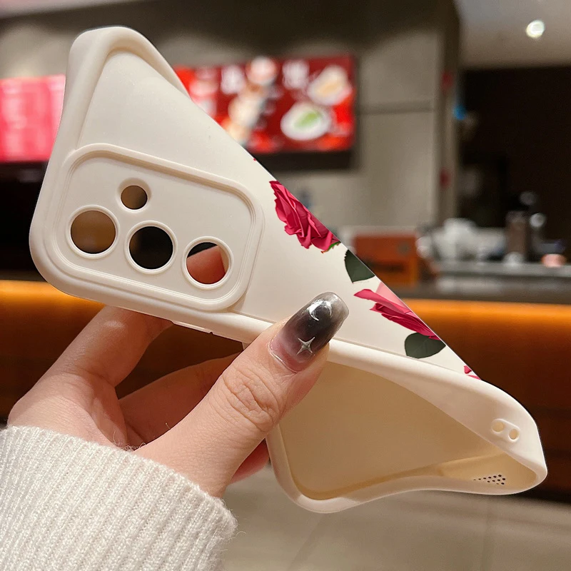 Elegant Red Rose Silicone Phone Case - Premium Protection & Style
