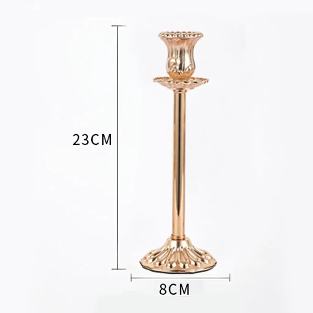 Candlestick Taper Candlestick Gold Candle Stand Table Decoration