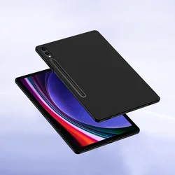 Ultra Thin Soft TPU Silicone Tablet Cover - Enhanced Protection for Tab S9 Plus 12.4inch (Black)