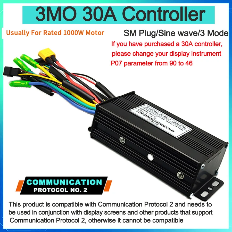 Advanced Sine Wave Electric Bicycle Controller with Learning Function