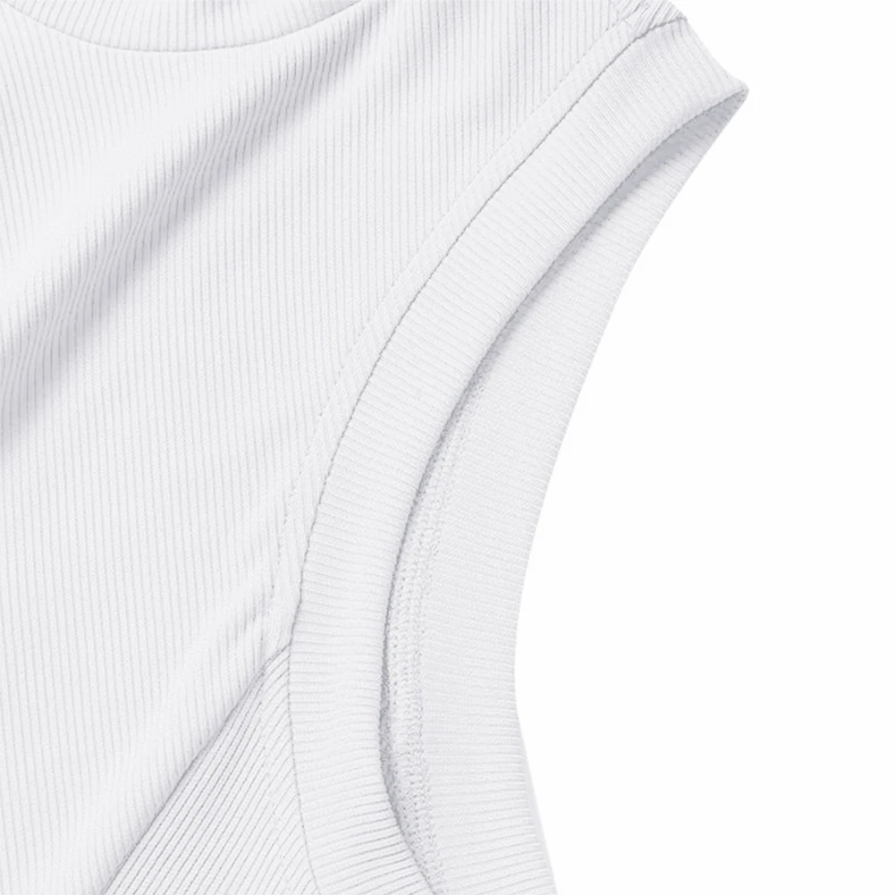 Description Picture 6 of itemRegular Vest Vest Skinny Sleeveless Slim Fit T Shirt Tank Tops Bodybuilding Tops Brand New Turtleneck Undershirt
