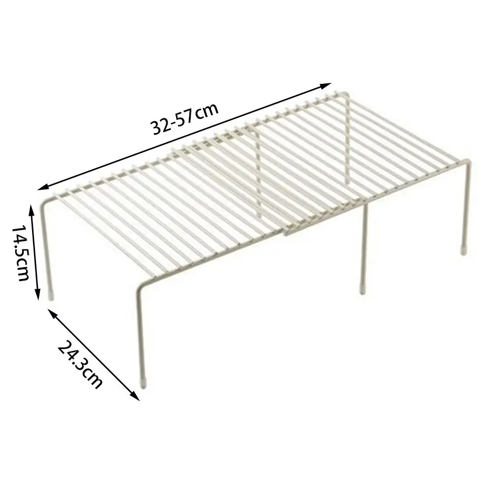Adjustable Kitchen Storage Rack Cupboard Storage Shelf Wardrobe Shoe Saving Space Organizer Racks 6