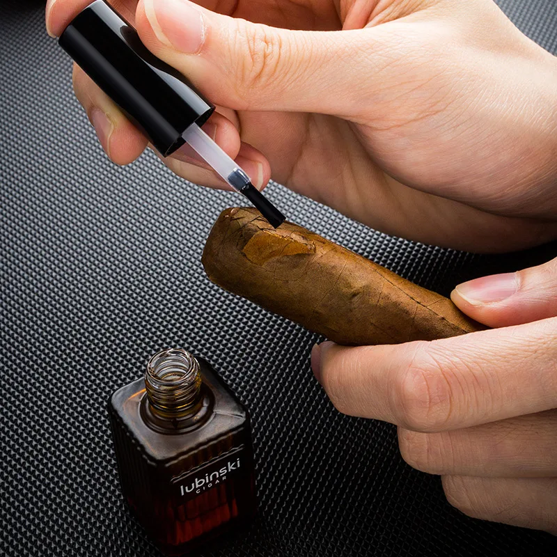 

LUBINSKI Cigar Glue Cracked Cigar Wrapper Repair 100% National Crack Sealer Repaire Unraveling Damage Cigars Accessories CS-013