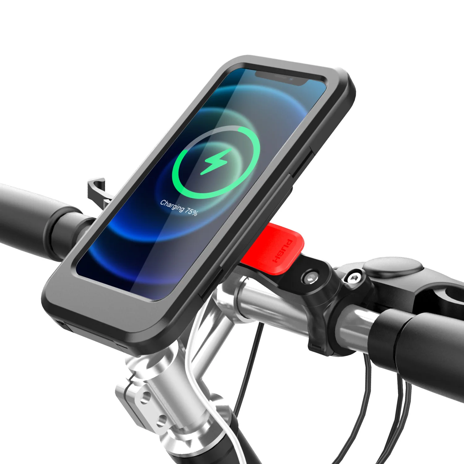 phone stand for desk Waterproof Motorcycle Bicycle Phone Holder Stand Bag Wireless Charger Moto Bike Scooter Handlebar Bracket for iPhone 13 Samsung magnetic phone holder for car