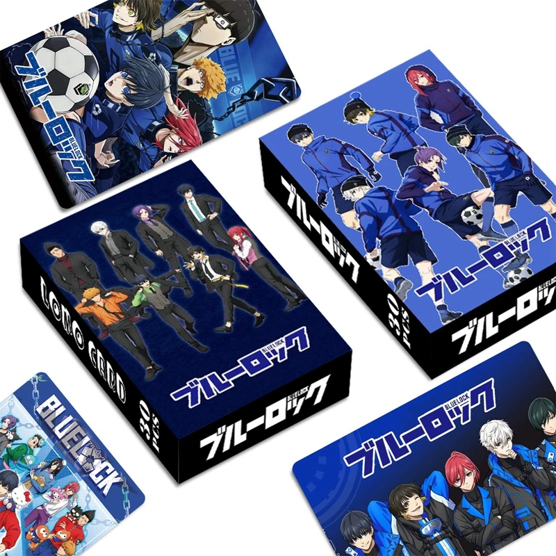 

30pcs Blue Lock Lomo Cards Japanese Anime Card Games With Postcards Box Small Photo Message Gift For Decor Fans Collection