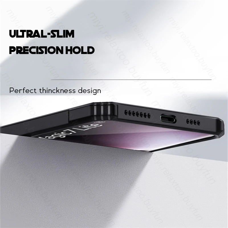 Clear Acrylic Shockproof Case for Magic7 Lite and Honor X9c 5G