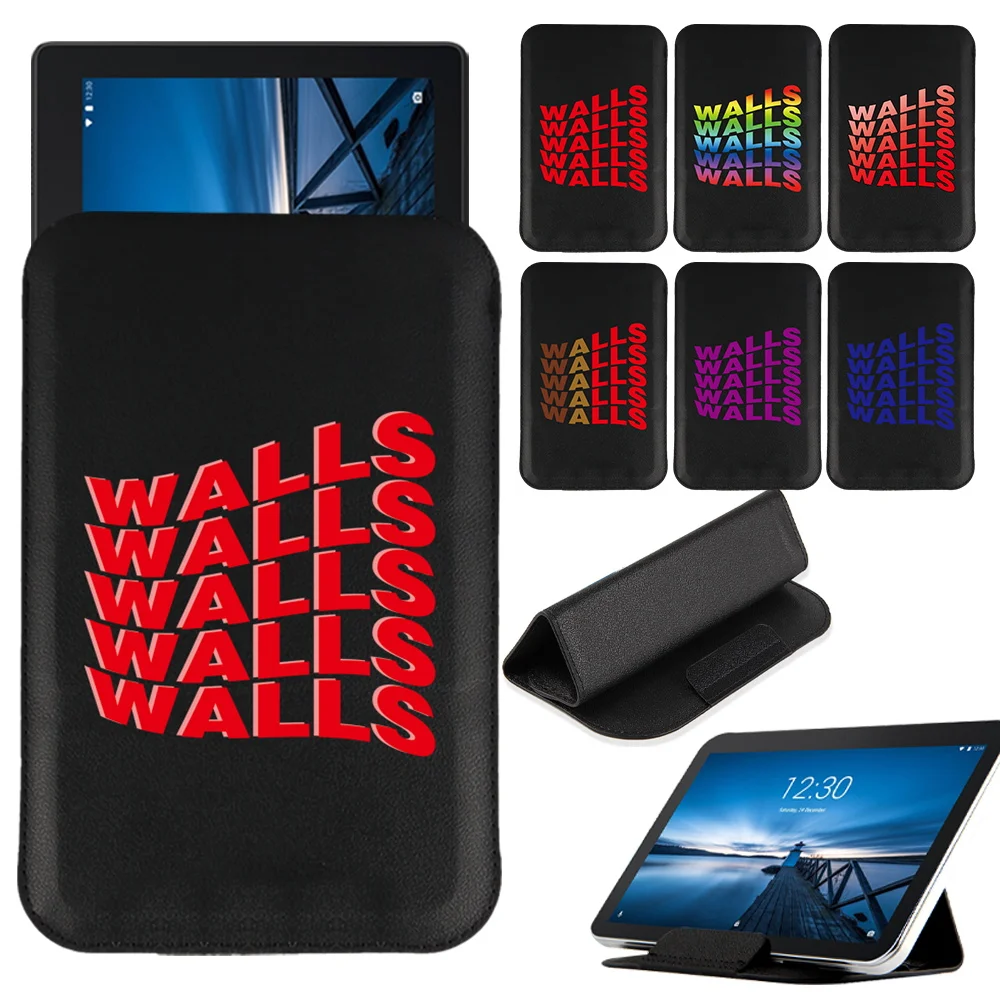 Leather Tablet Bag For Lenovo Tab M10 Plus 10.3/Tab M10 10.1/Tab M10 Hd 10.1/Tab E10 10.1/Tab M8/Tab M7 Walls Print Magnet Pack